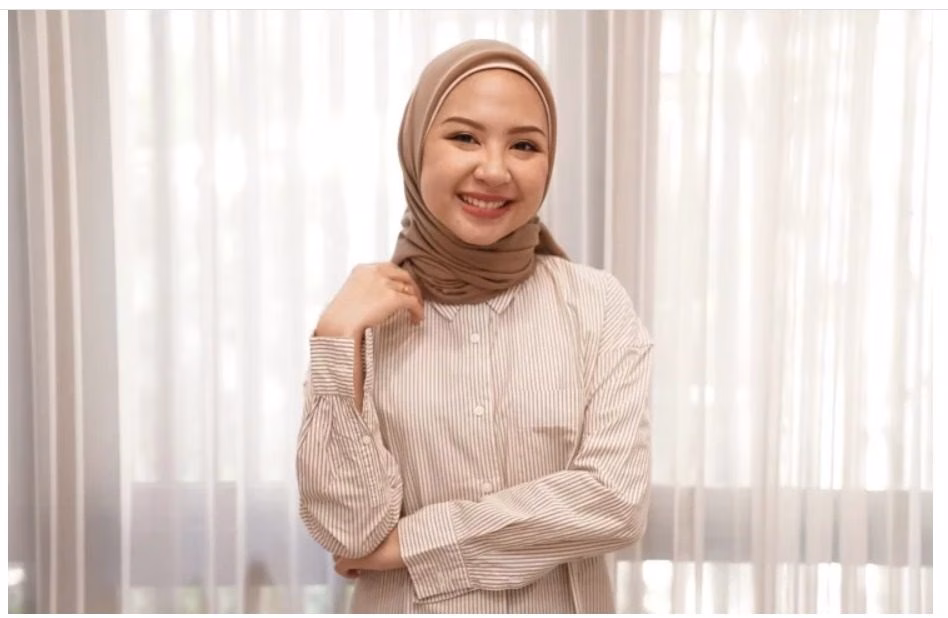 Cara Memakai Hijab Segi Empat