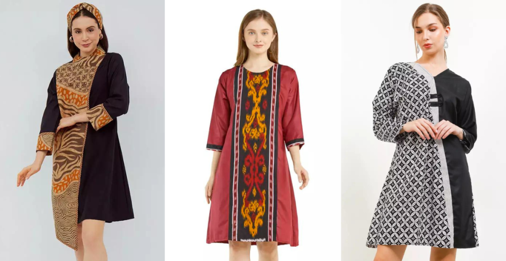 Contoh Dress Batik Modern 