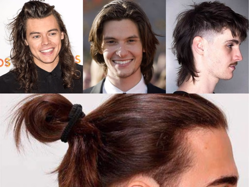 model rambut panjang pria