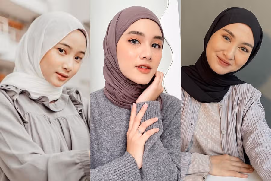baju abu abu cocok dengan jilbab warna apa