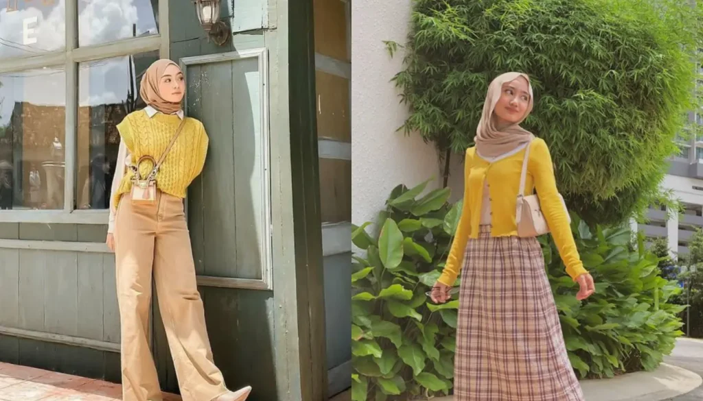 baju mustard cocok dengan jilbab warna apa