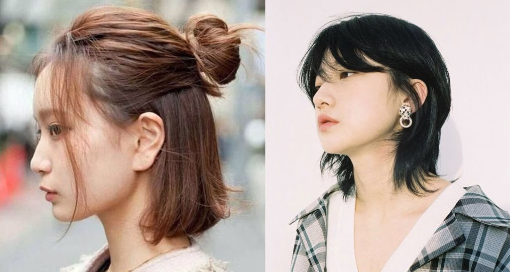 gaya rambut wanita korea pendek
