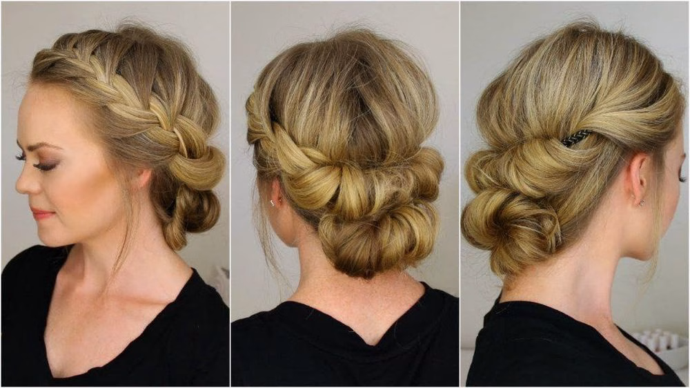 model rambut sanggul modern simple