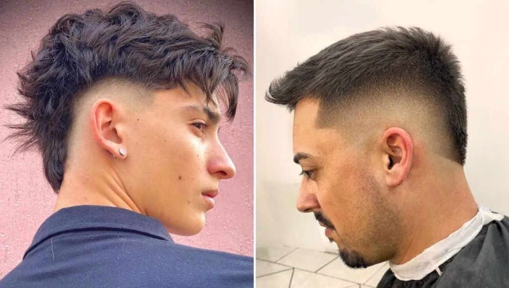 potongan rambut pria burst fade