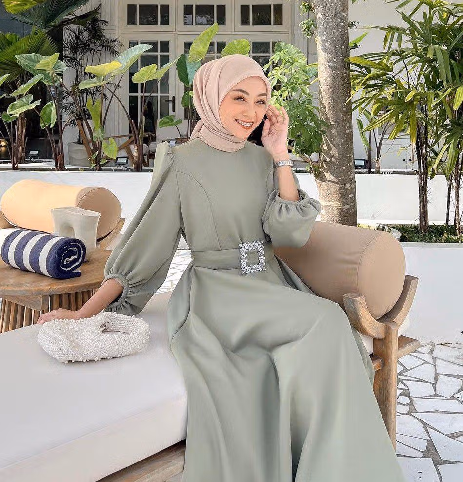 baju warna hijau sage cocok dengan jilbab warna apa