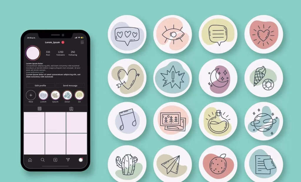 sorotan ig aesthetic