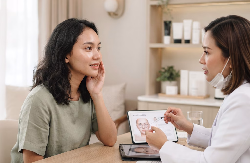 Tanam Benang Hidung untuk Bentuk yang Lebih Ideal