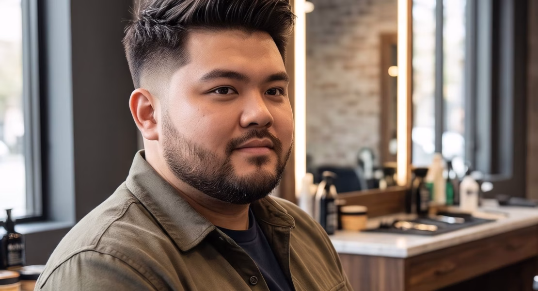 Potongan Rambut Pria Gemuk yang Bikin Wajah Terlihat Lebih Tirus